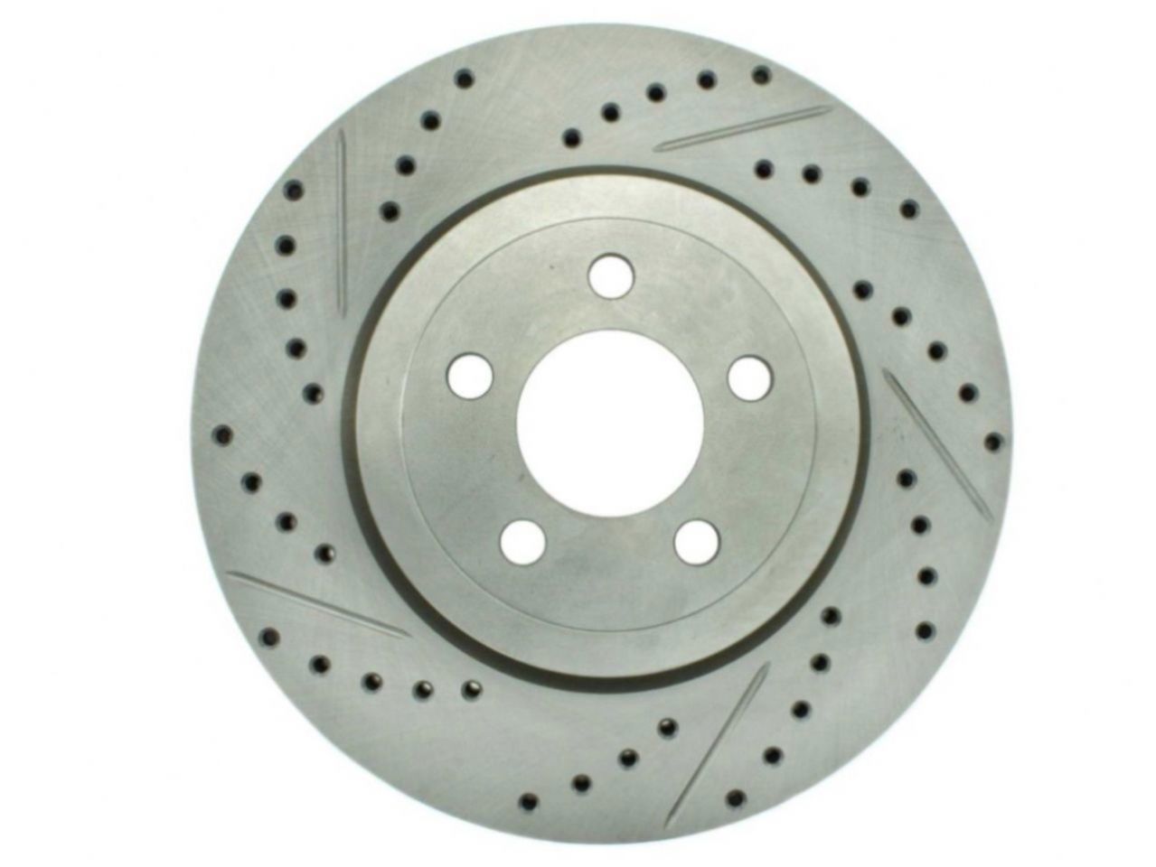 StopTech Select Sport Drilled And Slotted Brake Rotor; Front Right