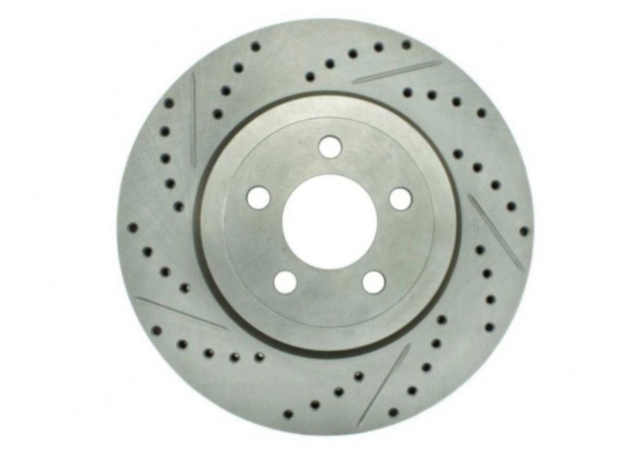 StopTech Select Sport Drilled And Slotted Brake Rotor; Front Right