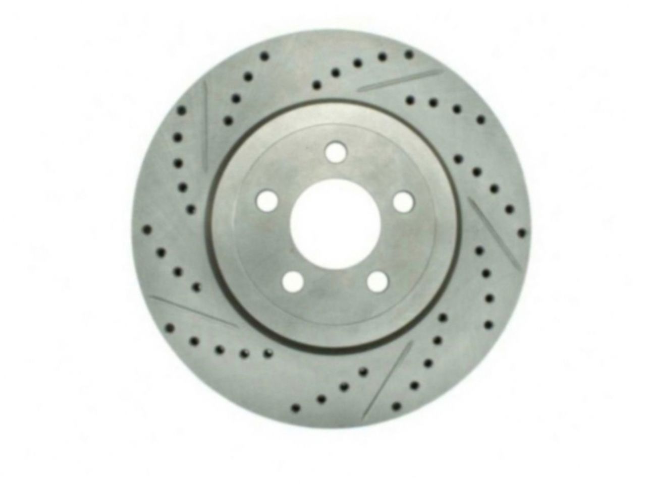 StopTech Select Sport Drilled And Slotted Brake Rotor; Front Right