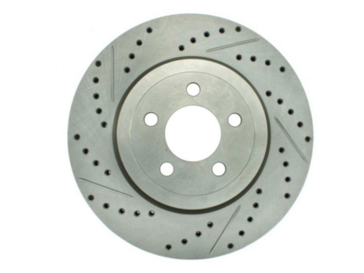 StopTech Select Sport Drilled And Slotted Brake Rotor; Front Right