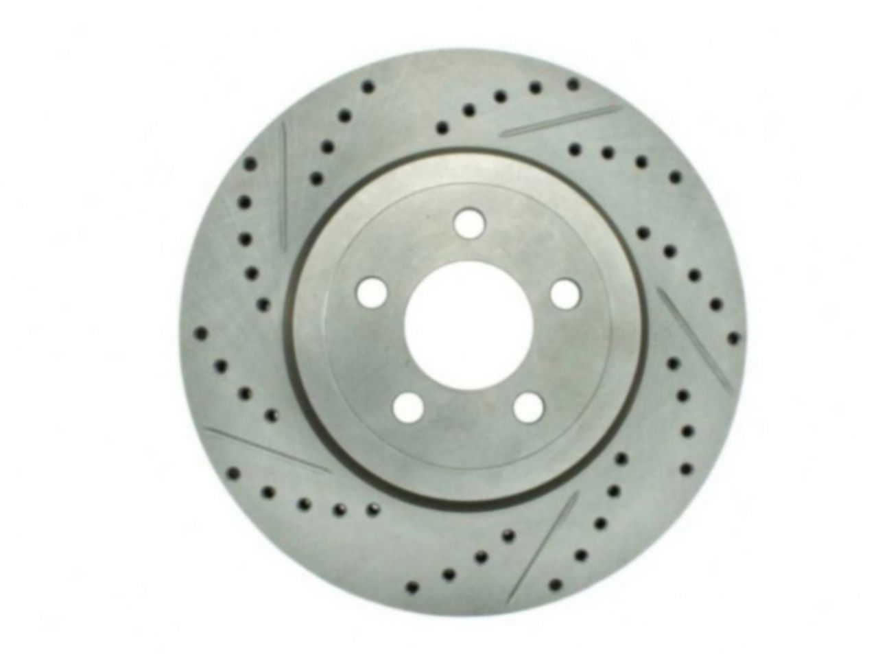 StopTech Select Sport Drilled And Slotted Brake Rotor; Front Right