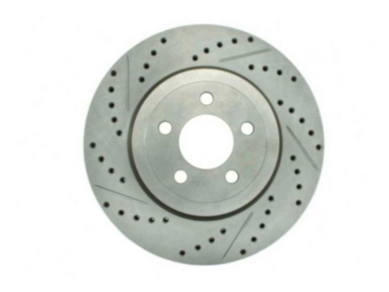 StopTech Select Sport Drilled And Slotted Brake Rotor; Front Right