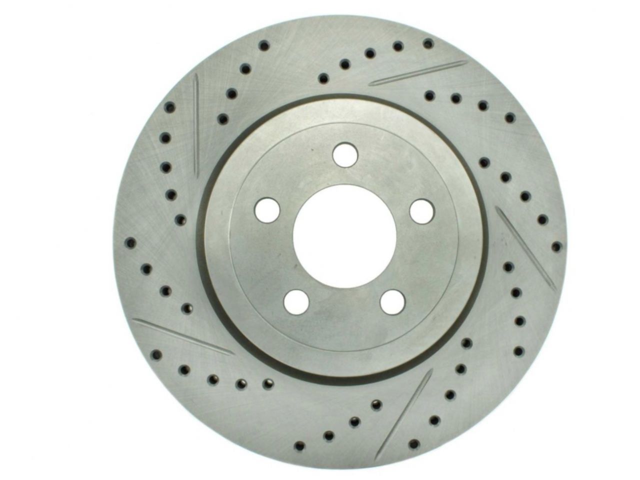 StopTech Select Sport Drilled And Slotted Brake Rotor; Front Right