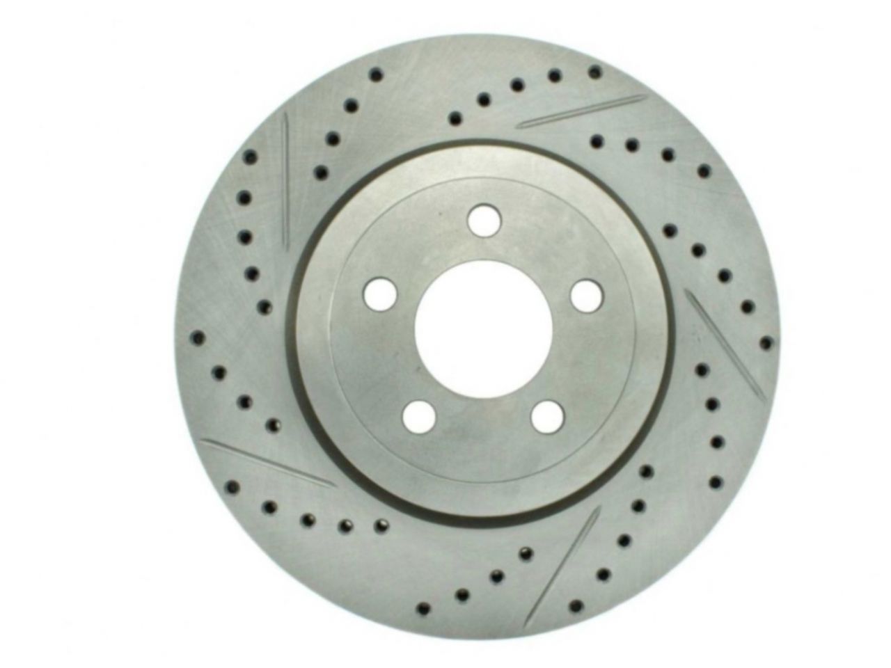 StopTech Select Sport Drilled And Slotted Brake Rotor; Front Right