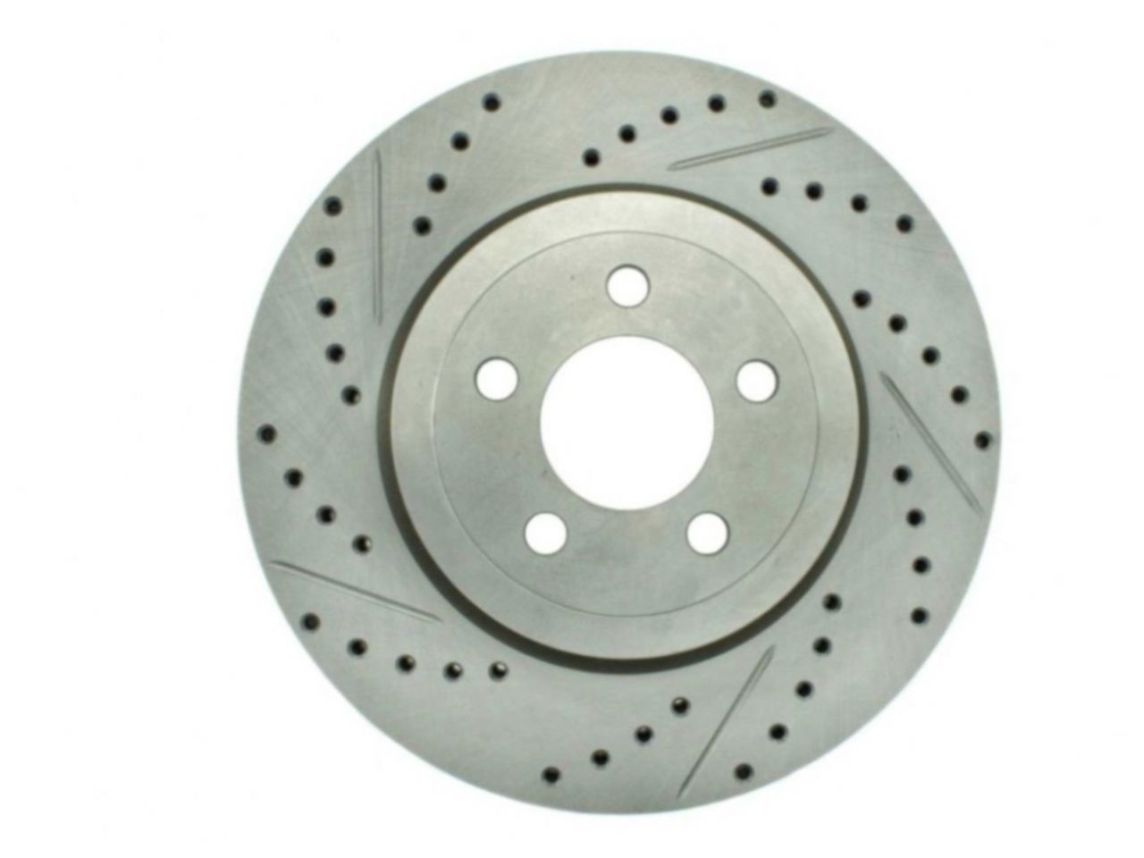 StopTech Select Sport Drilled And Slotted Brake Rotor; Front Right