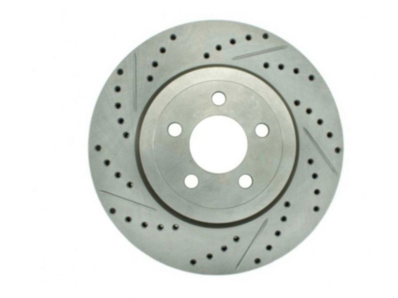 StopTech Select Sport Drilled And Slotted Brake Rotor; Front Right