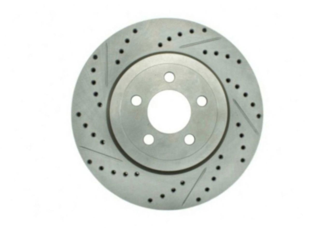 StopTech Select Sport Drilled And Slotted Brake Rotor; Front Right