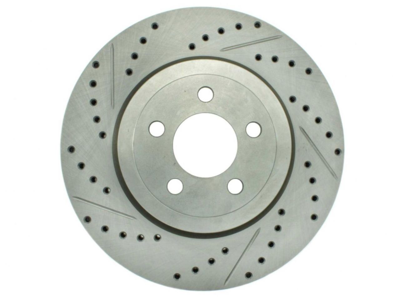 StopTech Select Sport Drilled And Slotted Brake Rotor; Front Right