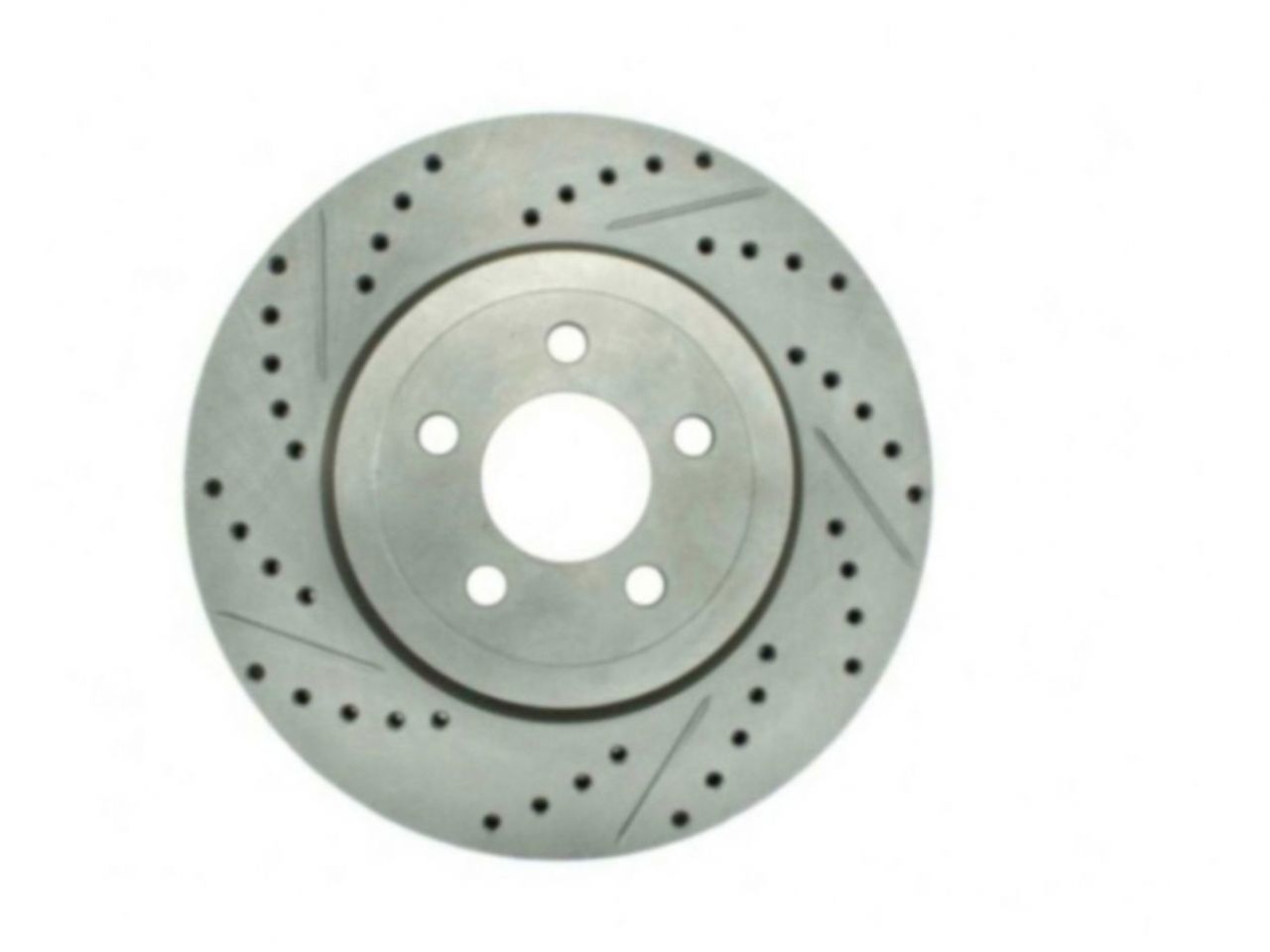 StopTech Select Sport Drilled And Slotted Brake Rotor; Front Right