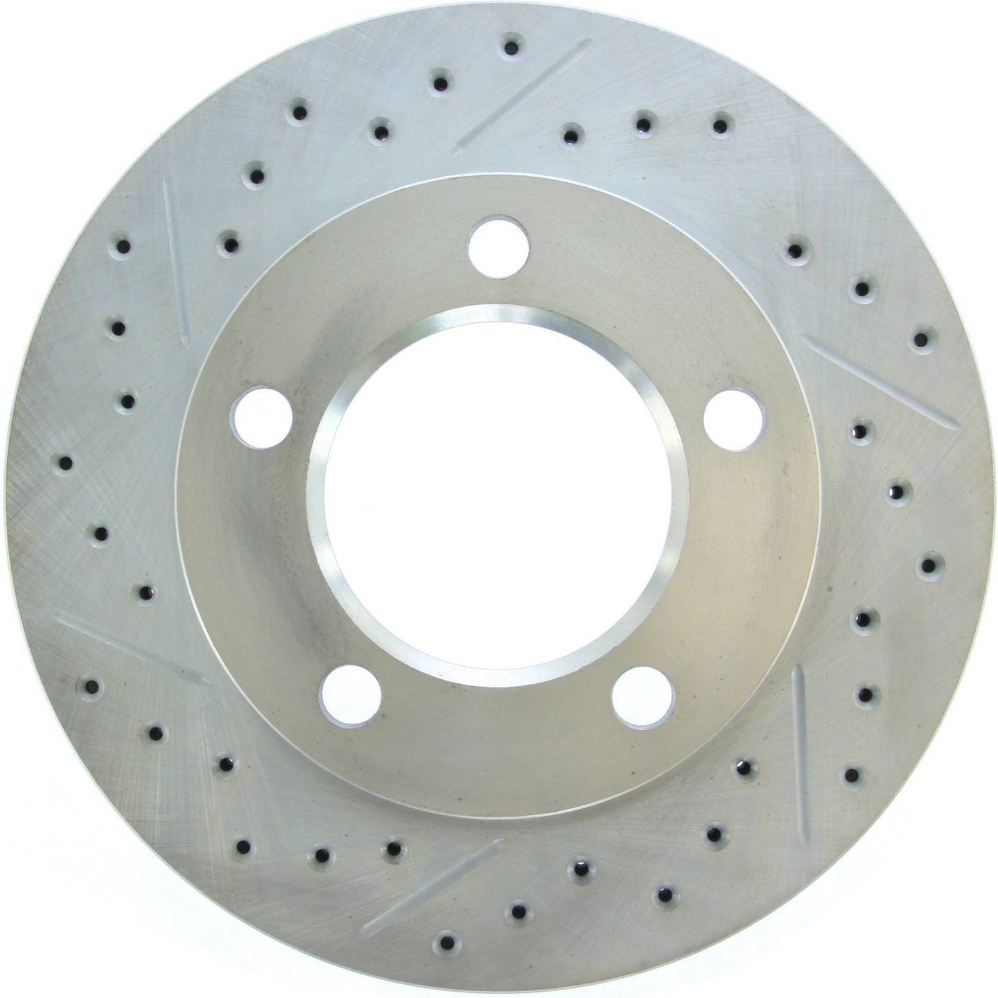 StopTech Select Sport Drilled and Slotted Brake Rotor Front Right  top view frsport 227.65041R