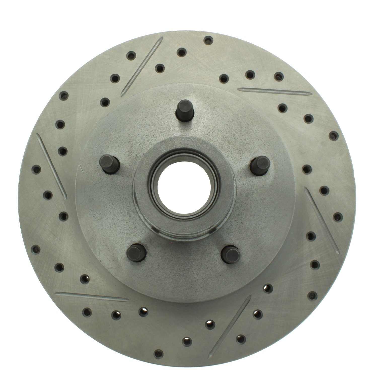 StopTech Select Sport Drilled and Slotted Brake Rotor Front Right  top view frsport 227.66000R