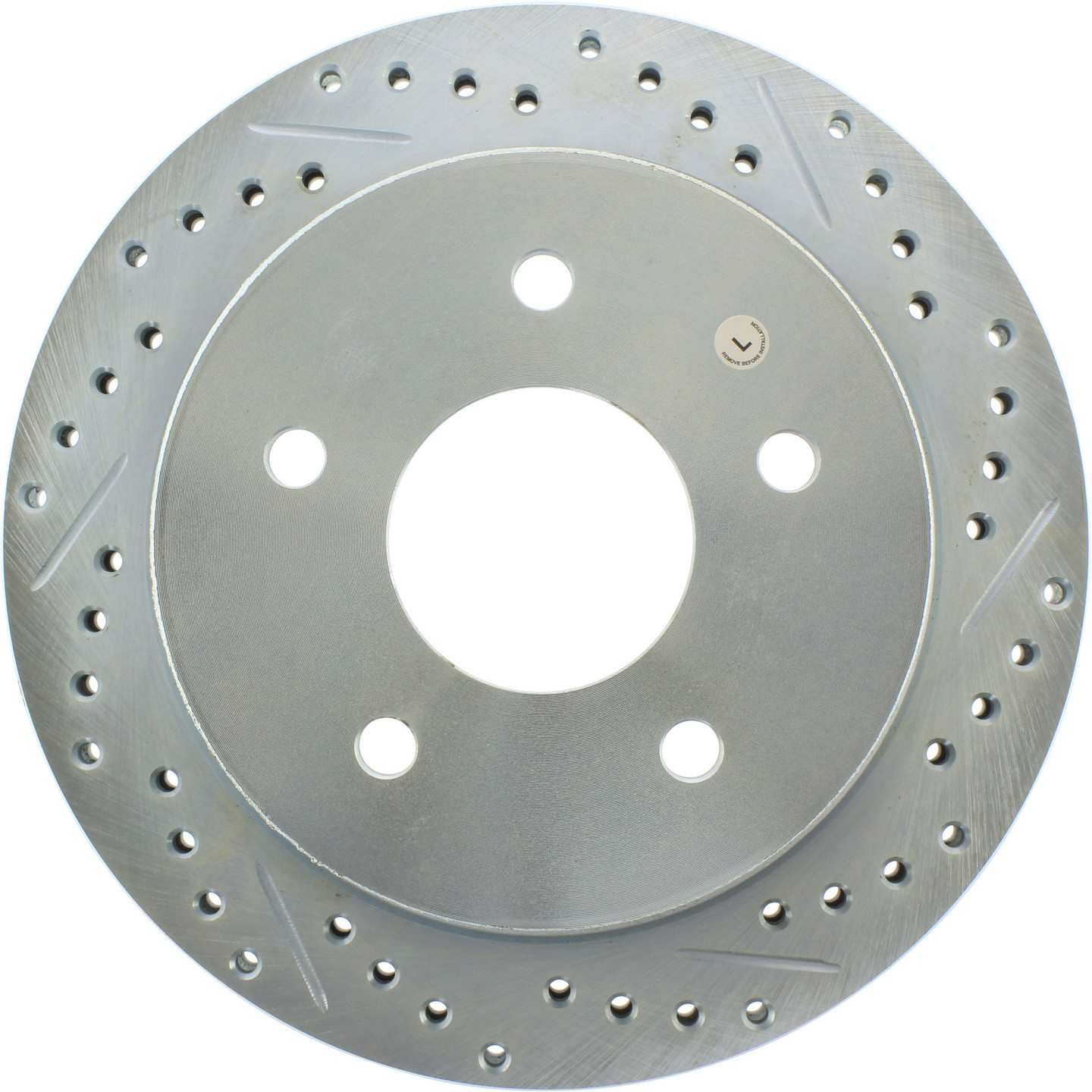 StopTech Select Sport Drilled and Slotted Brake Rotor Rear Left  top view frsport 227.66036L