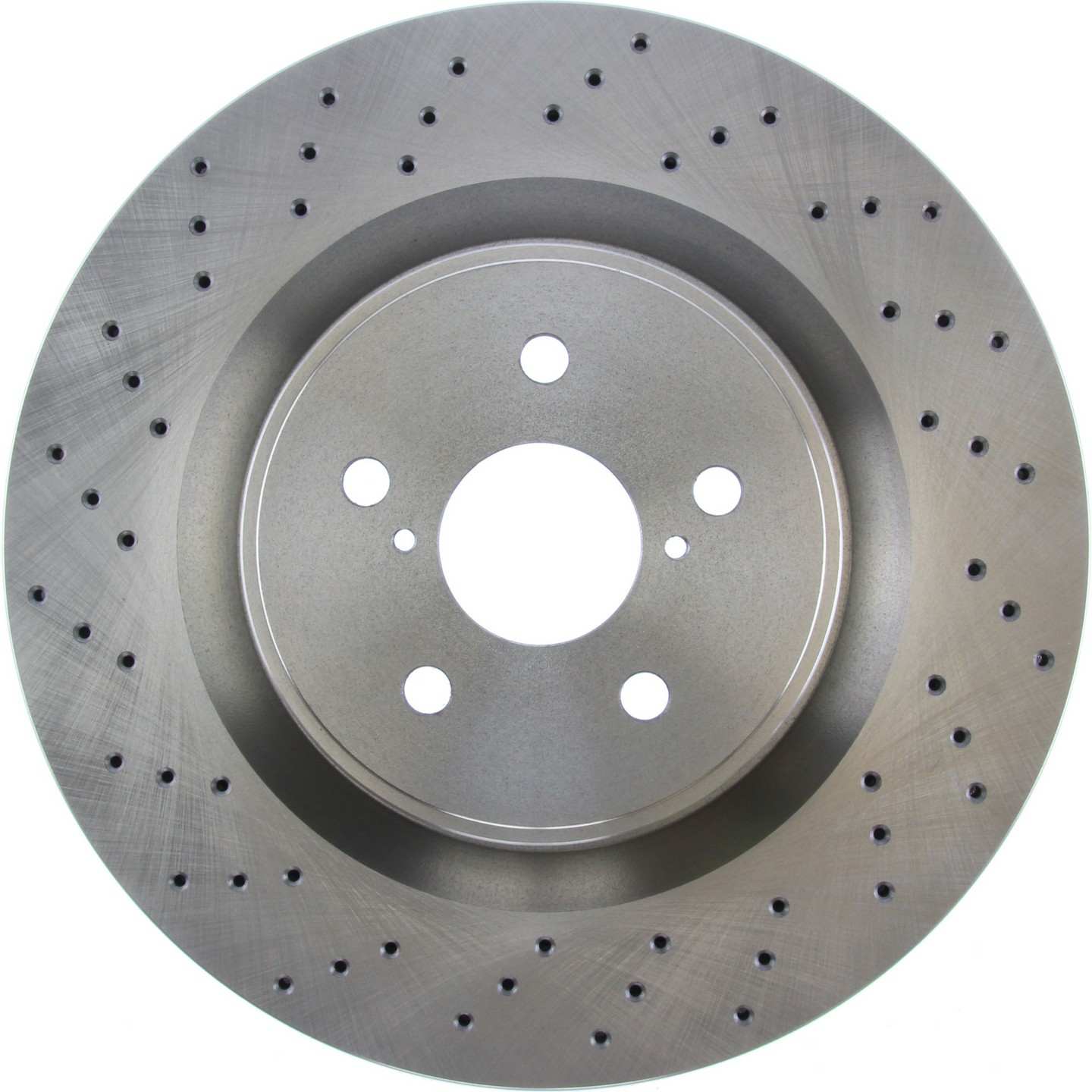 C-Tek Standard Drilled Brake Rotor  top view frsport 228.44164