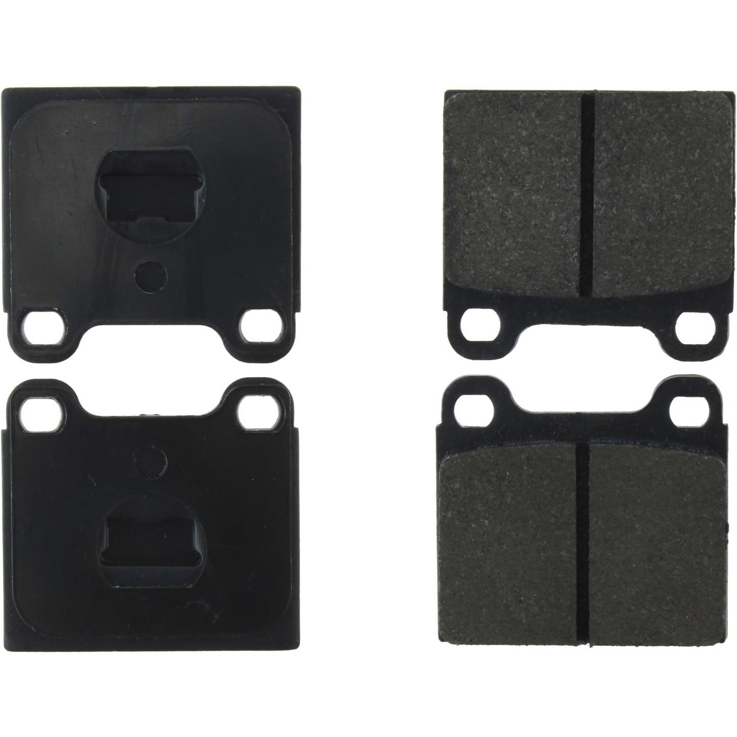 StopTech Premium Semi-Metallic Brake Pads with Shims  top view frsport 300.00960