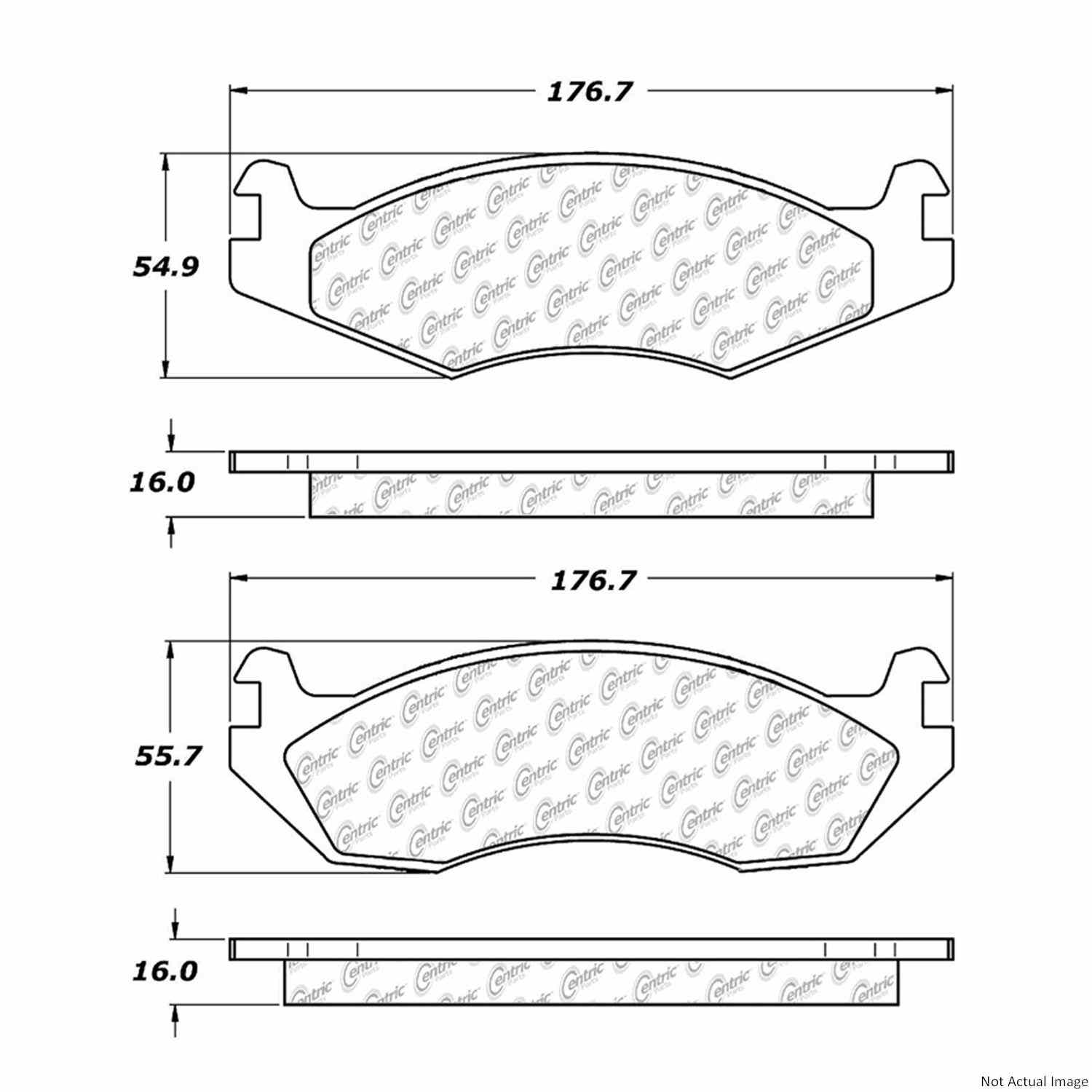 Stoptech Centric Centric Premium Brake Pads 300.02030