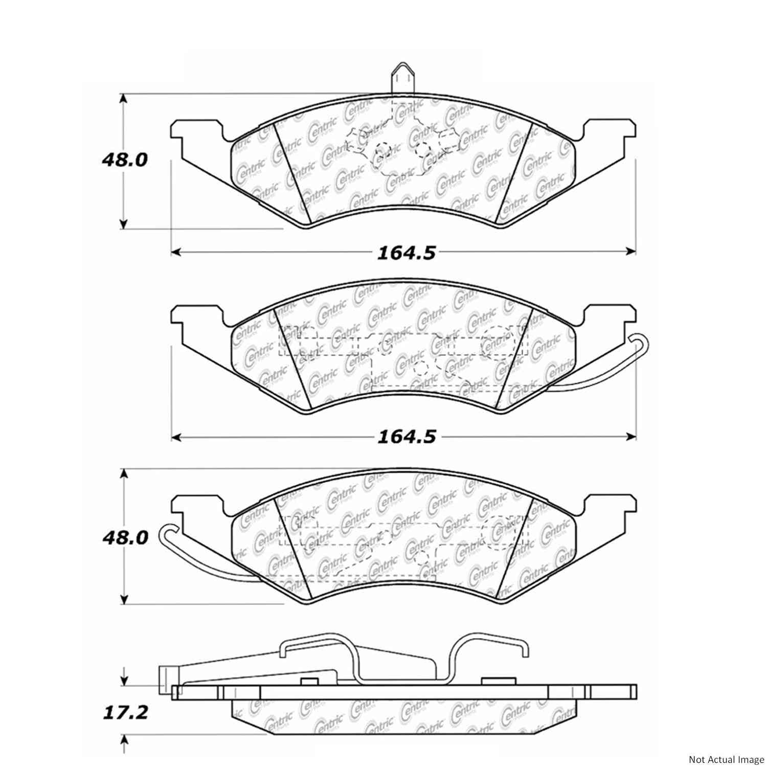 Stoptech Centric Centric Premium Brake Pads 300.02570