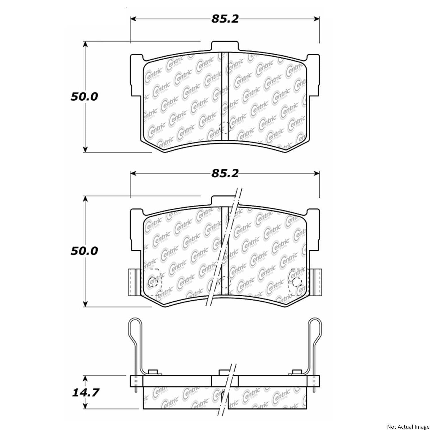 Stoptech Centric Centric Premium Brake Pads 300.03420