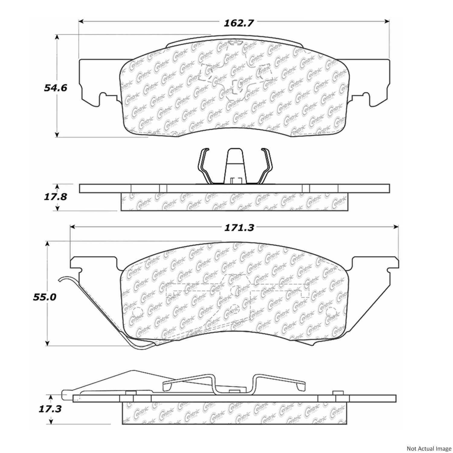 Stoptech Centric Centric Premium Brake Pads 300.03440