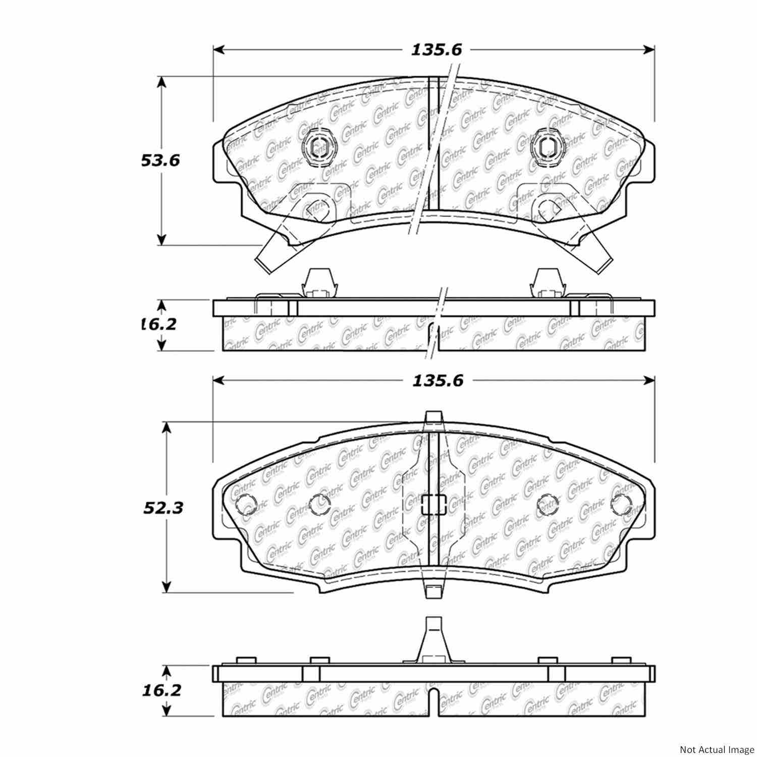 Stoptech Centric Centric Premium Brake Pads 300.03530