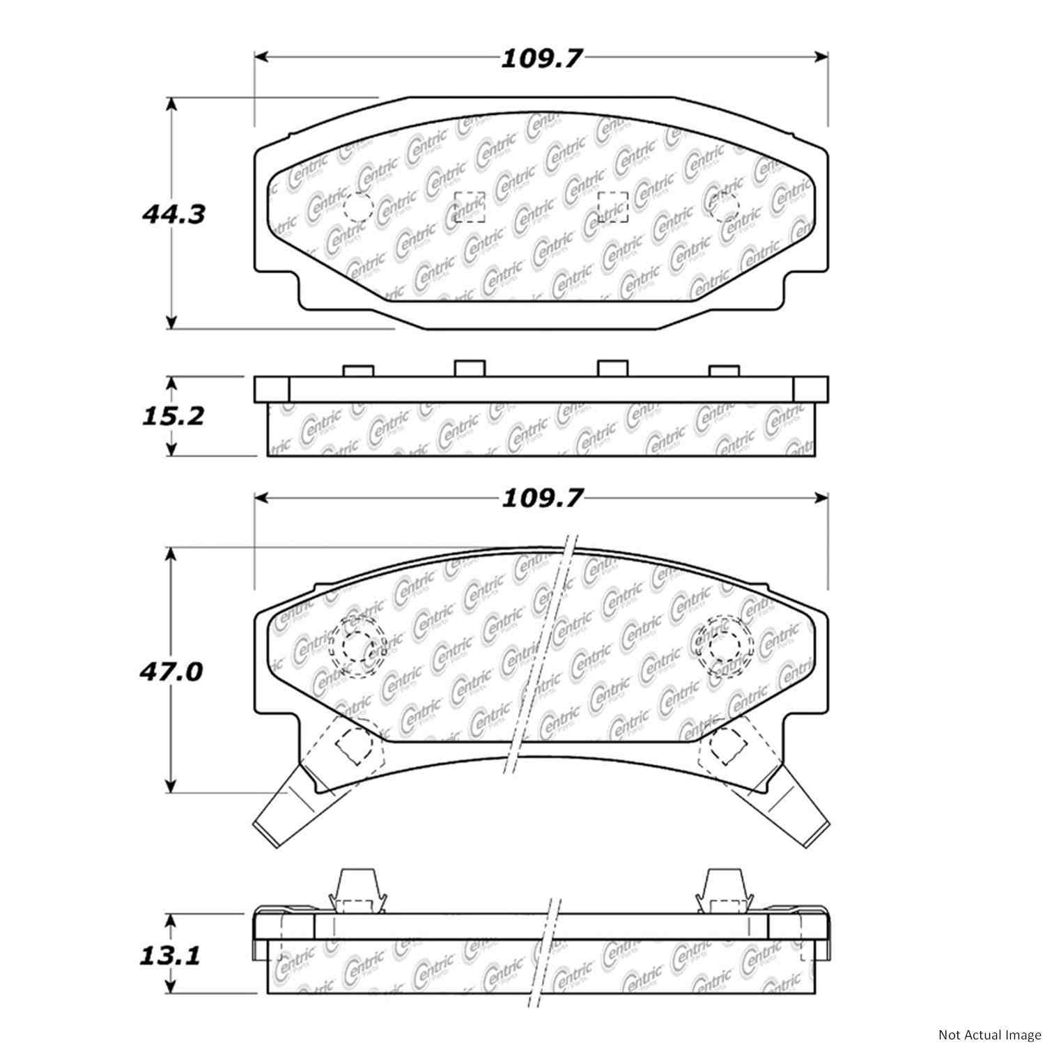 Stoptech Centric Centric Premium Brake Pads 300.03540