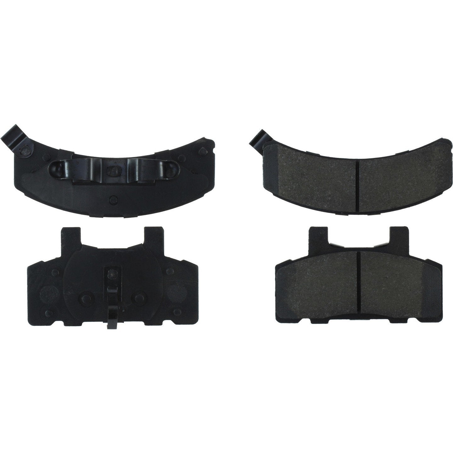 StopTech Premium Semi-Metallic Brake Pads with Shims and Hardware  top view frsport 300.03680