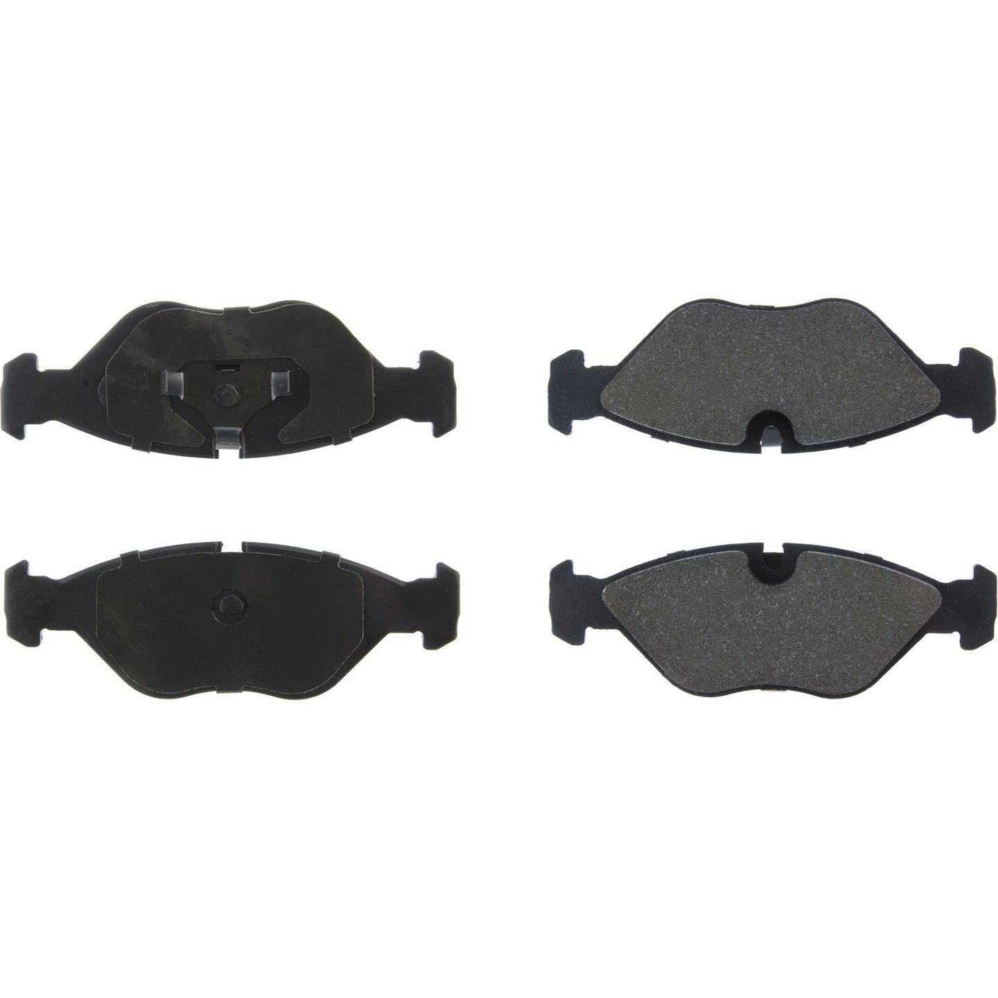 Centric Parts Premium Semi-Metallic Brake Pads with Shims and Hardware  top view frsport 300.04030