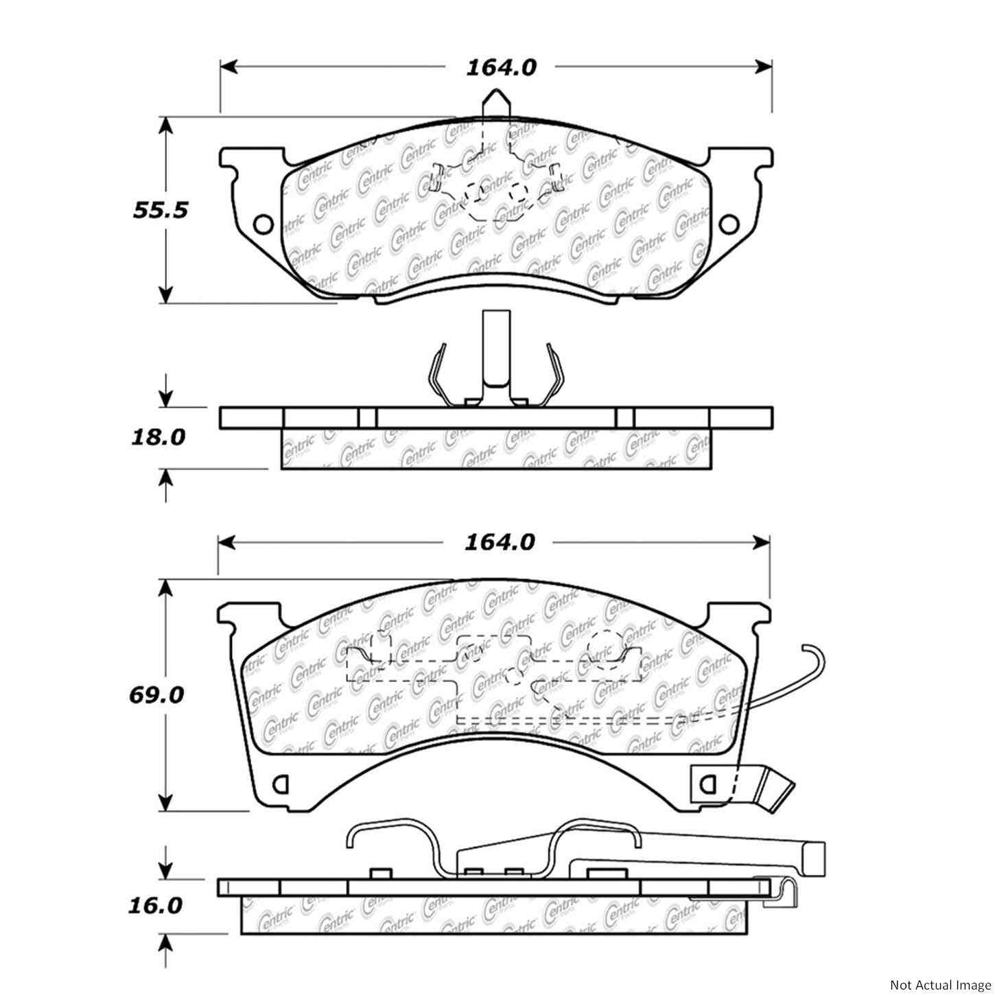 Stoptech Centric Centric Premium Brake Pads 300.04780