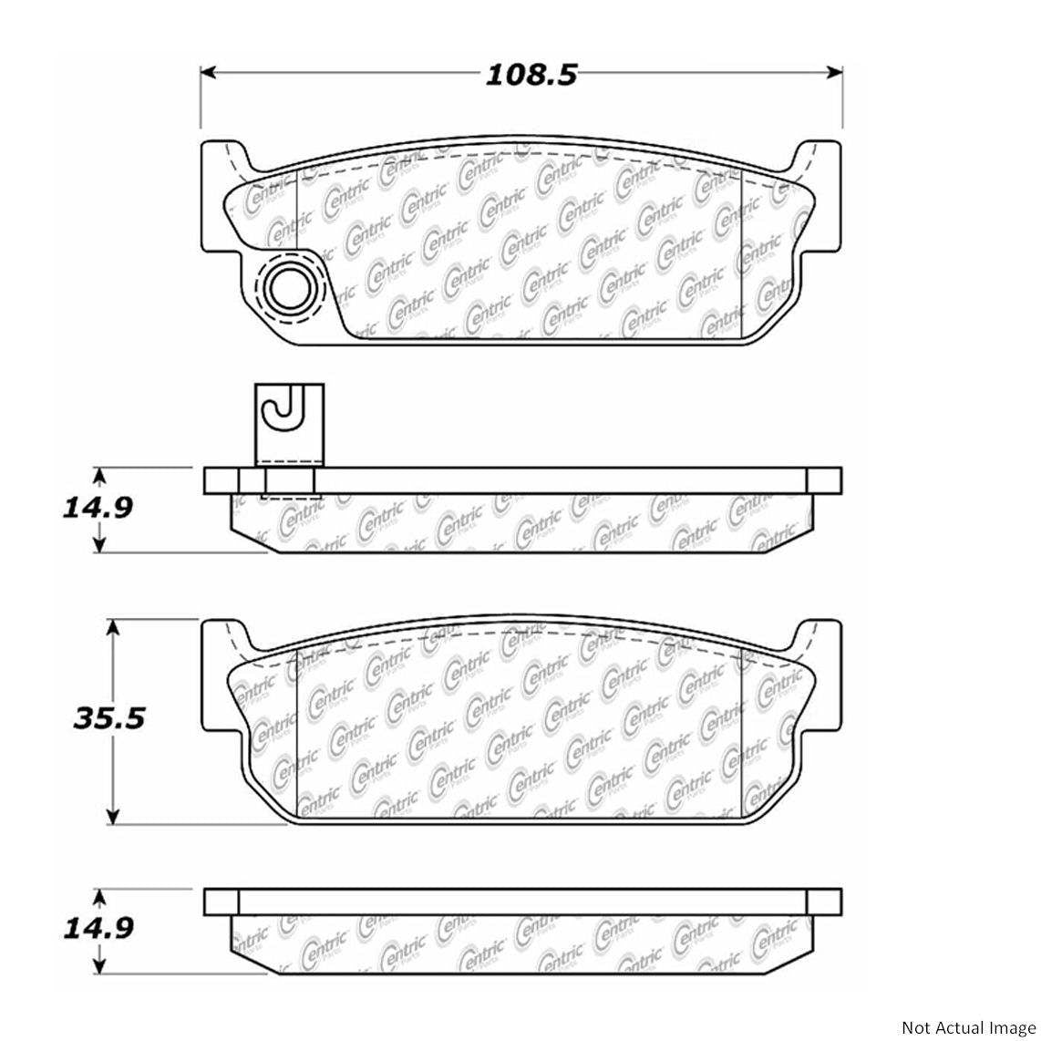 Stoptech Centric Centric Premium Brake Pads 300.04810