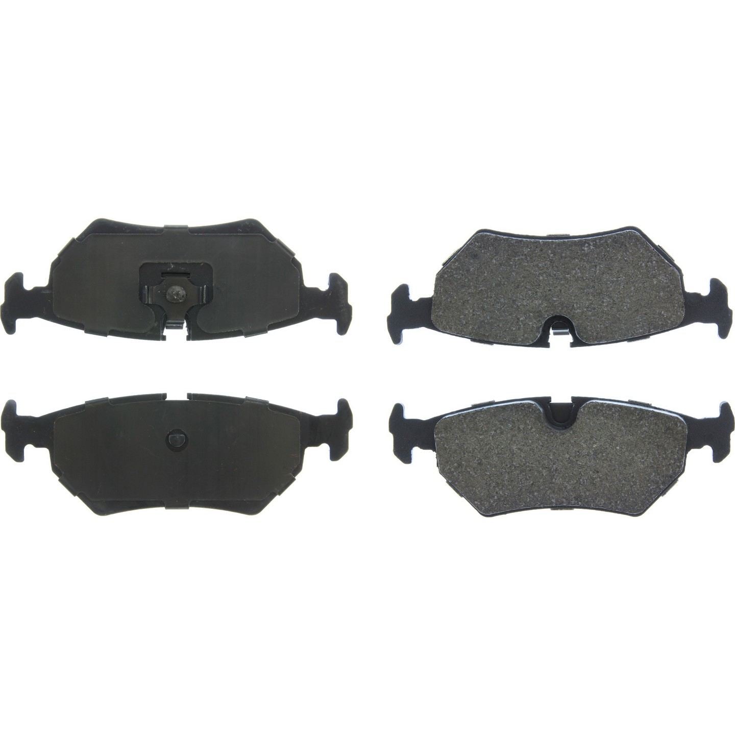 StopTech Premium Semi-Metallic Brake Pads with Shims and Hardware  top view frsport 300.05170