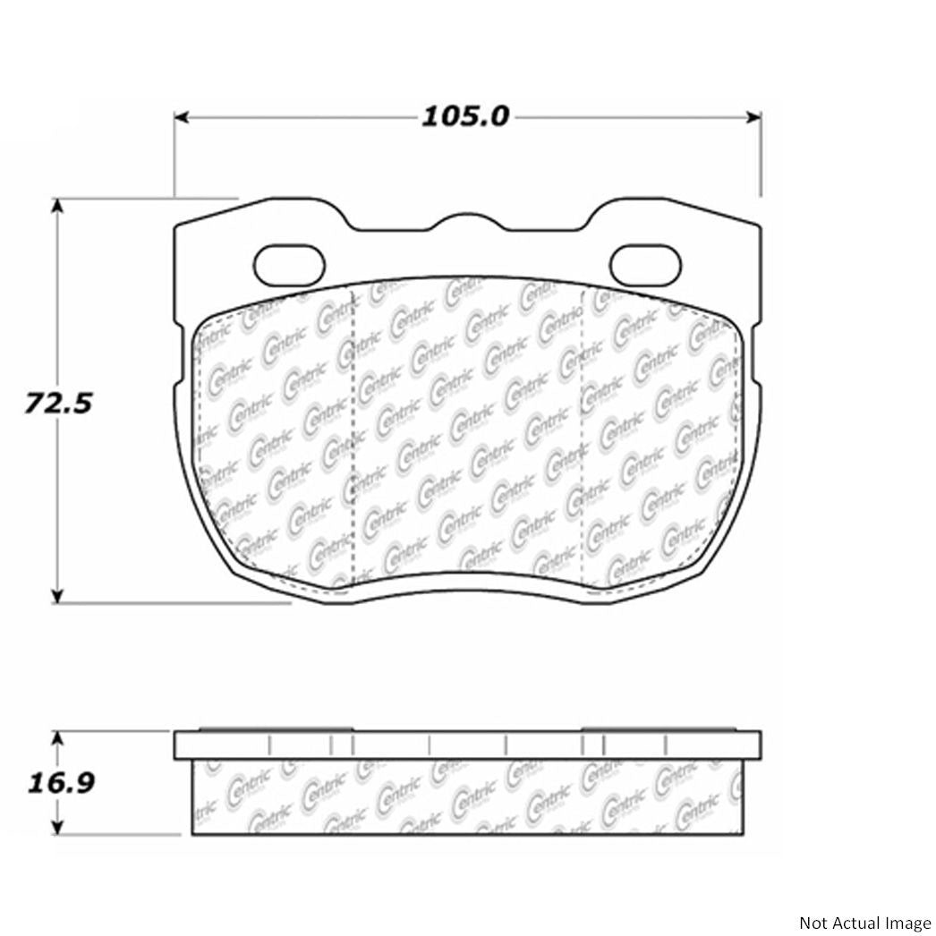 Stoptech Centric Centric Premium Brake Pads 300.05201