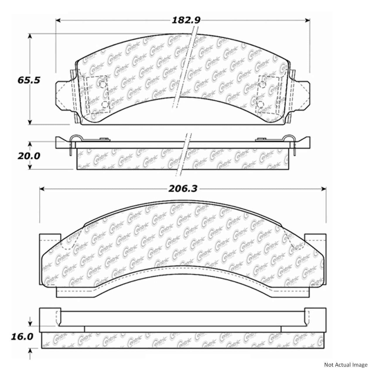 Stoptech Centric Centric Premium Brake Pads 300.05430