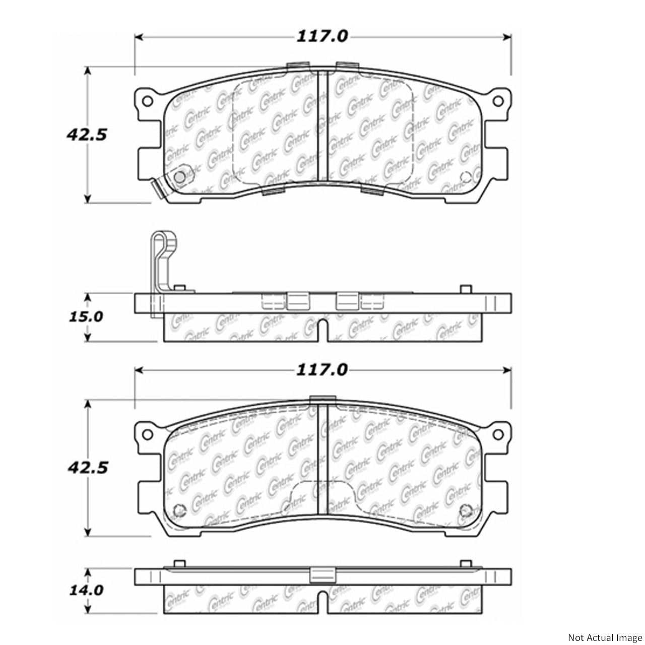 Stoptech Centric Centric Premium Brake Pads 300.05530