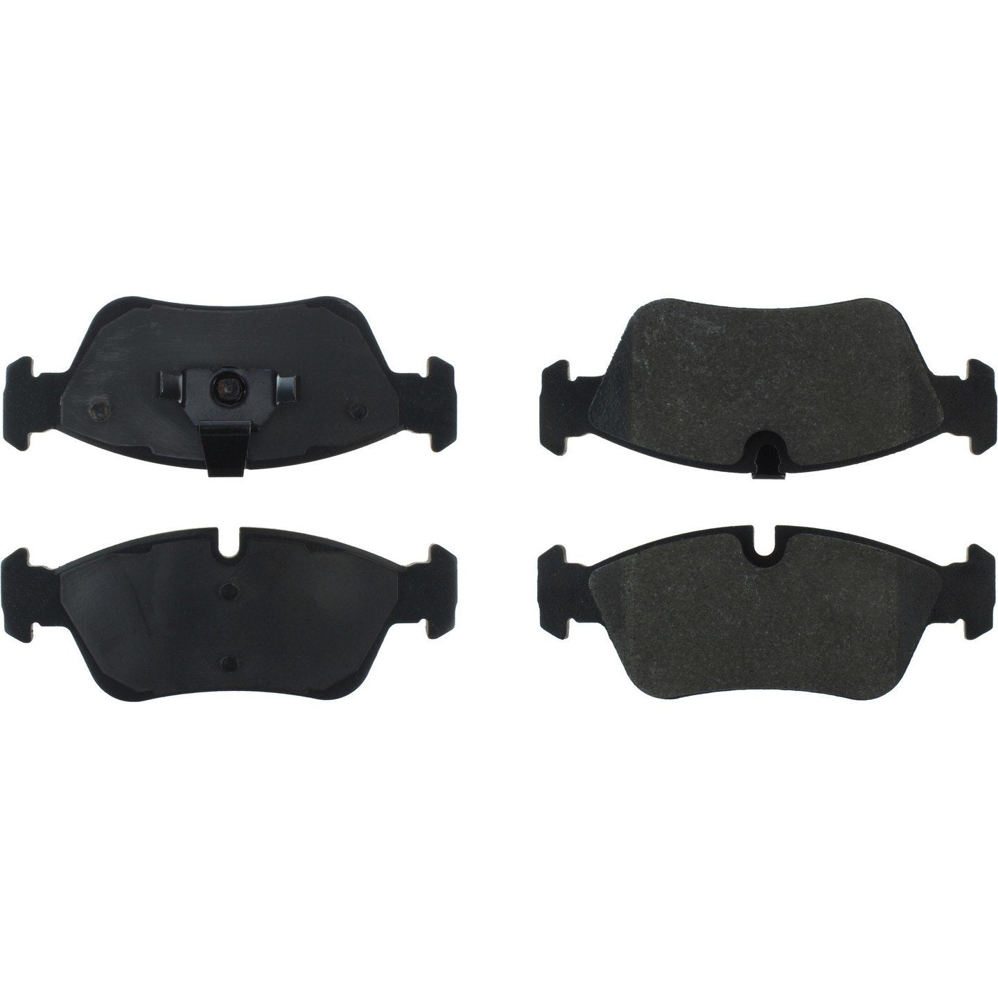 Centric Parts Premium Semi-Metallic Brake Pads with Shims and Hardware  top view frsport 300.05581