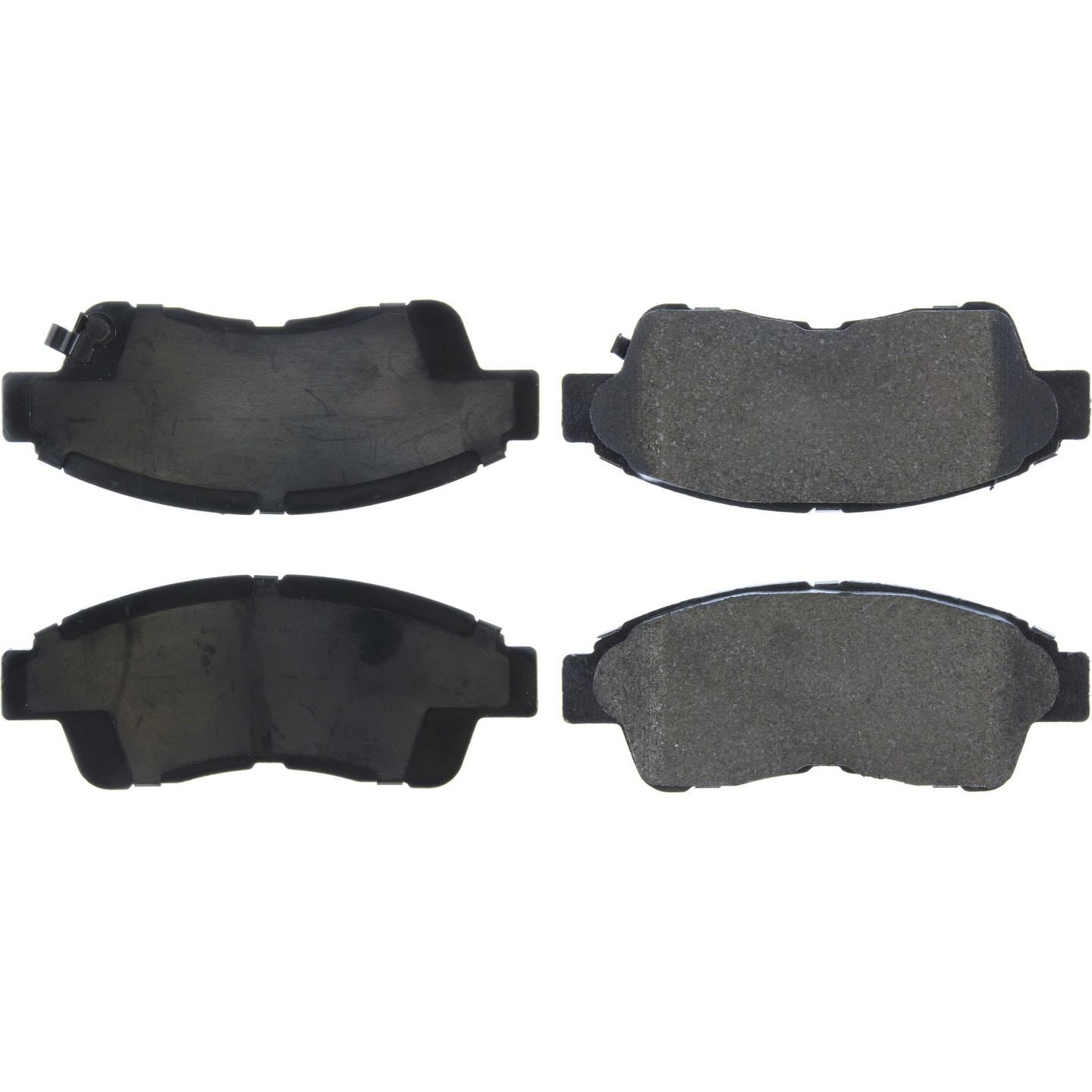 StopTech Premium Semi-Metallic Brake Pads with Shims and Hardware  top view frsport 300.05621