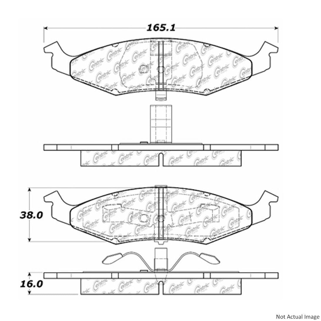 Stoptech Centric Centric Premium Brake Pads 300.06330