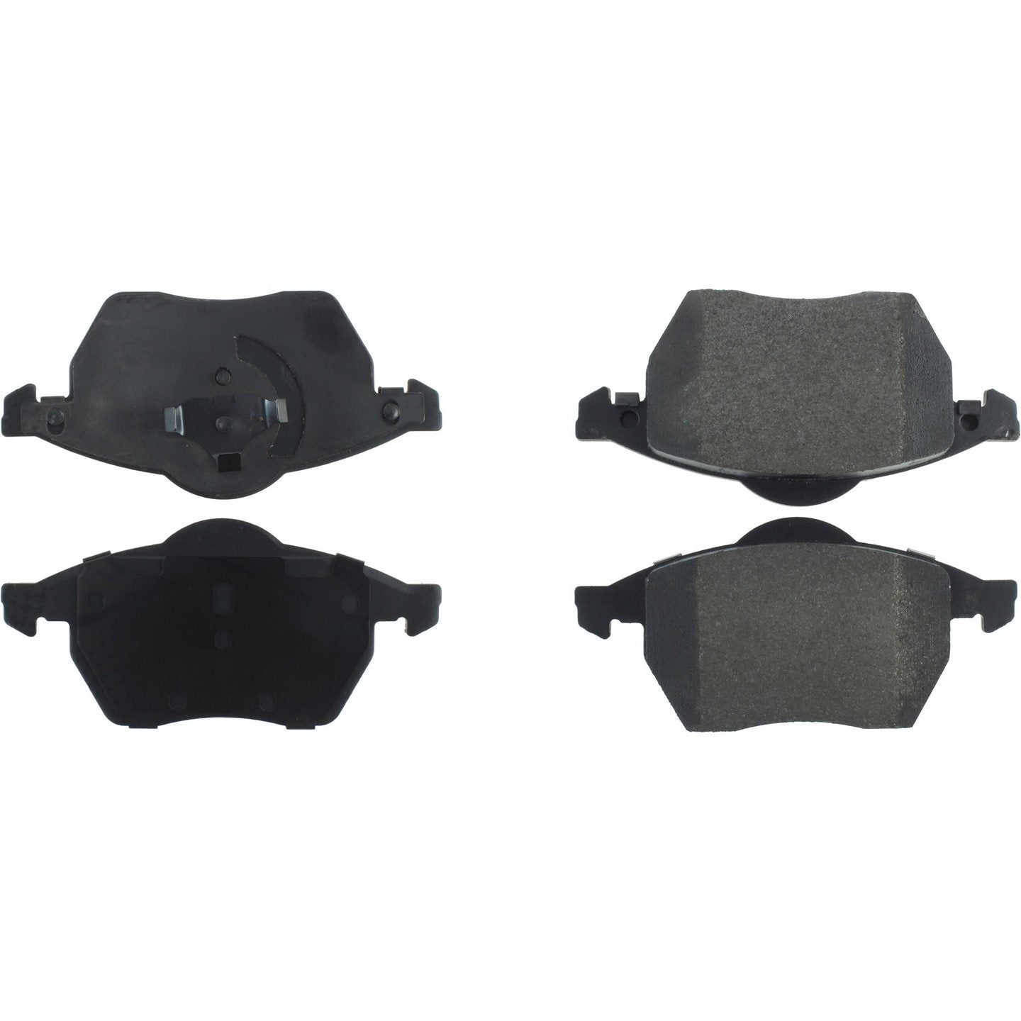 StopTech Premium Semi-Metallic Brake Pads with Shims and Hardware  top view frsport 300.06870