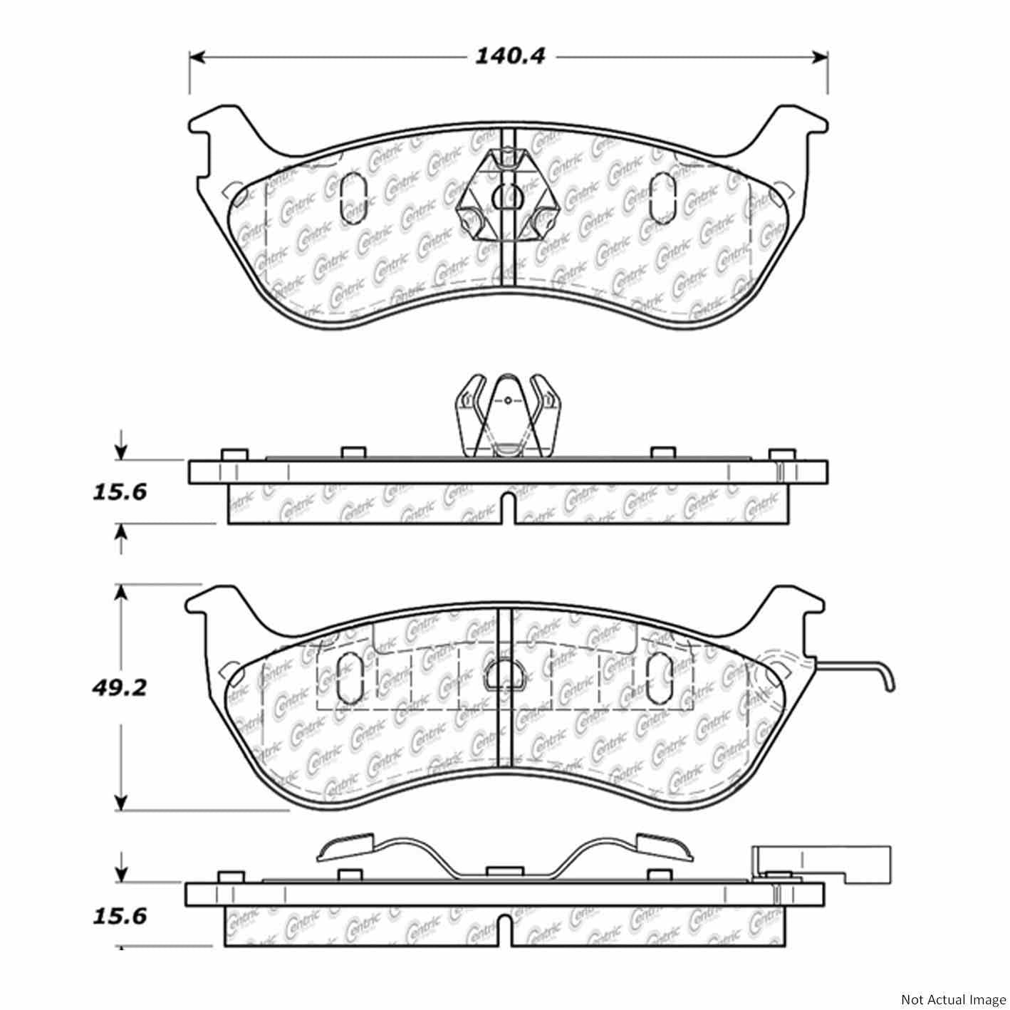 Stoptech Centric Centric Premium Brake Pads 300.06900