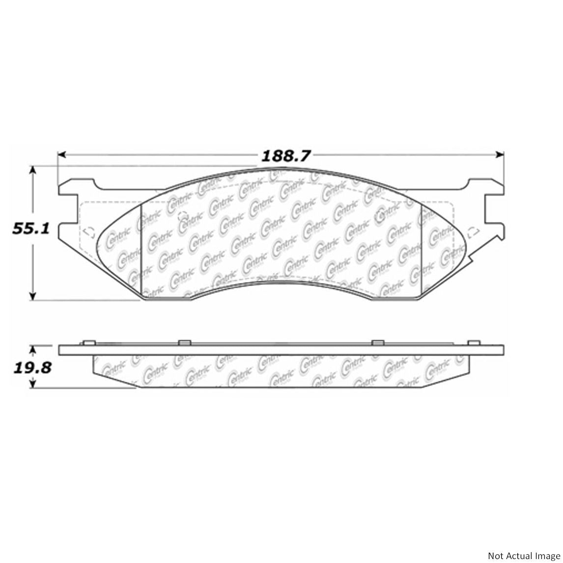 Stoptech Centric Centric Premium Brake Pads 300.07021