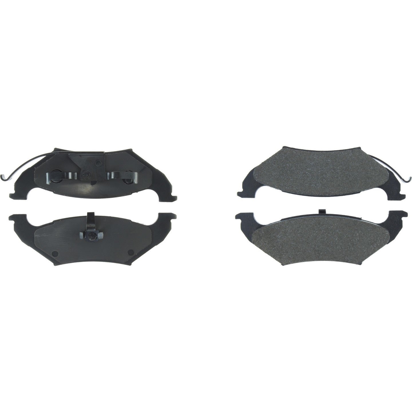 Centric Parts Premium Semi-Metallic Brake Pads with Shims and Hardware  top view frsport 300.07150