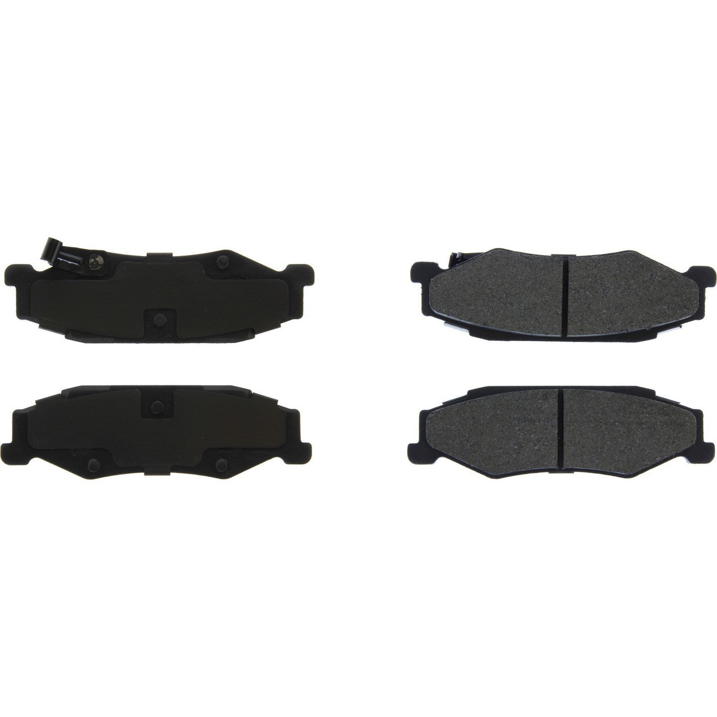 StopTech Premium Semi-Metallic Brake Pads with Shims and Hardware  top view frsport 300.07320