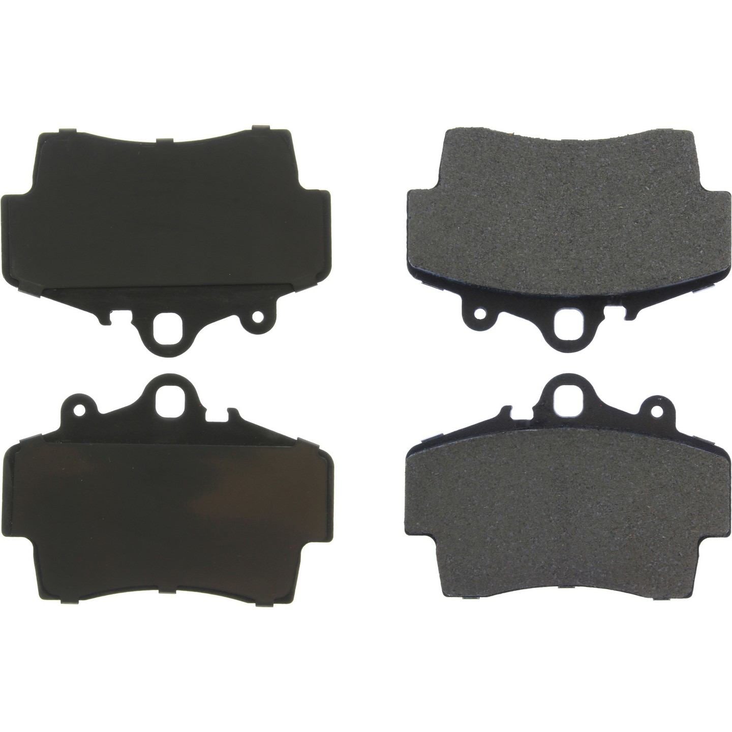 StopTech Premium Semi-Metallic Brake Pads with Shims and Hardware  top view frsport 300.07370