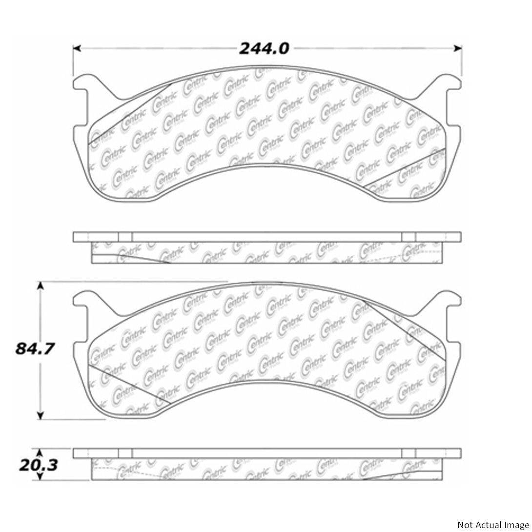 Stoptech Centric Centric Premium Brake Pads 300.07860