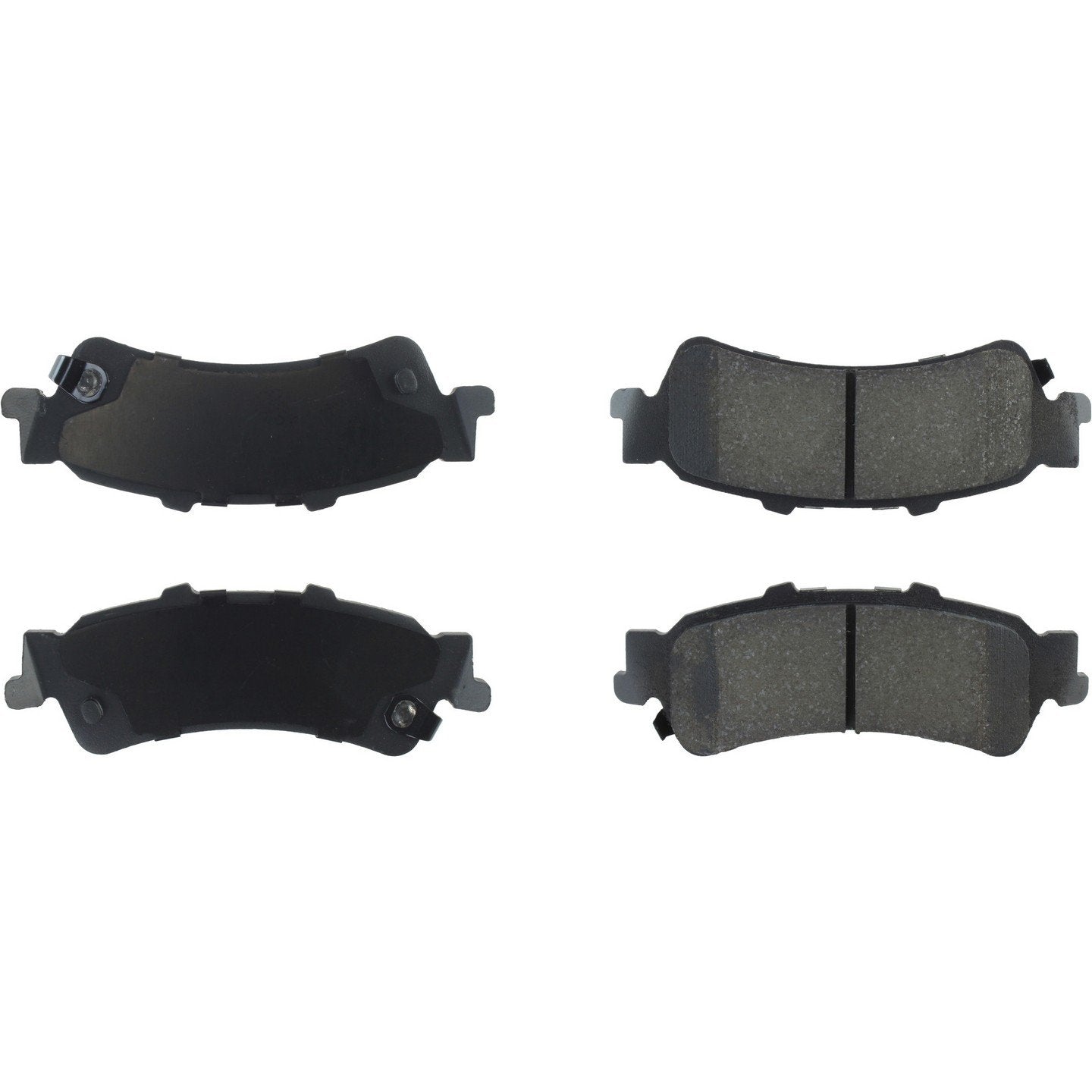 StopTech Premium Semi-Metallic Brake Pads with Shims and Hardware  top view frsport 300.07921