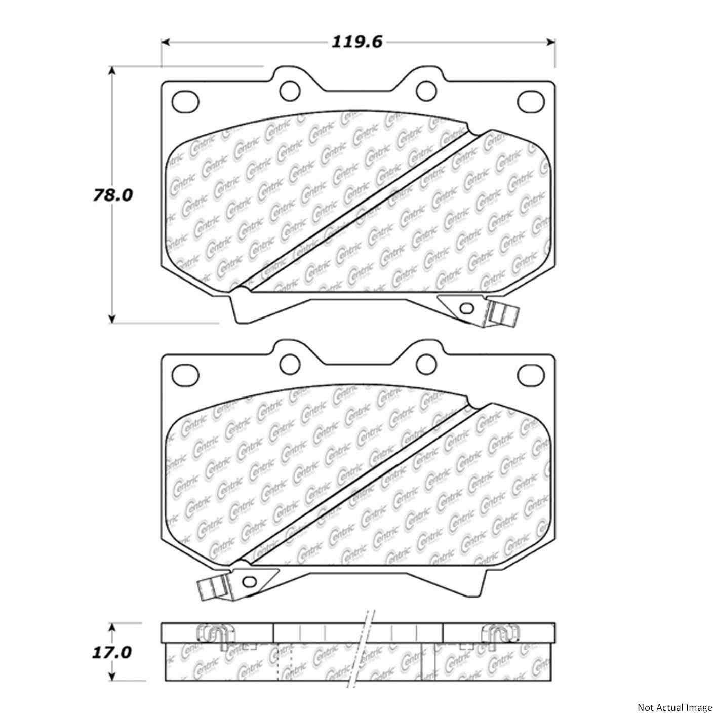 Stoptech Centric Centric Premium Brake Pads 300.08120