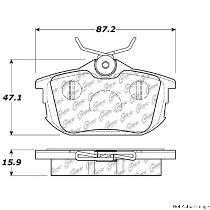 Stoptech Centric Centric Premium Brake Pads 300.08380