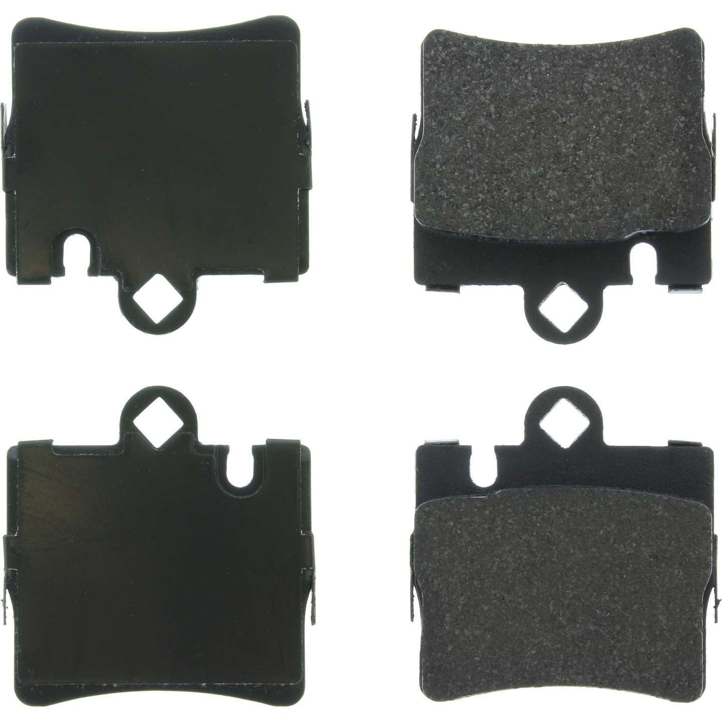 Centric Parts Premium Semi-Metallic Brake Pads with Shims and Hardware  top view frsport 300.08480