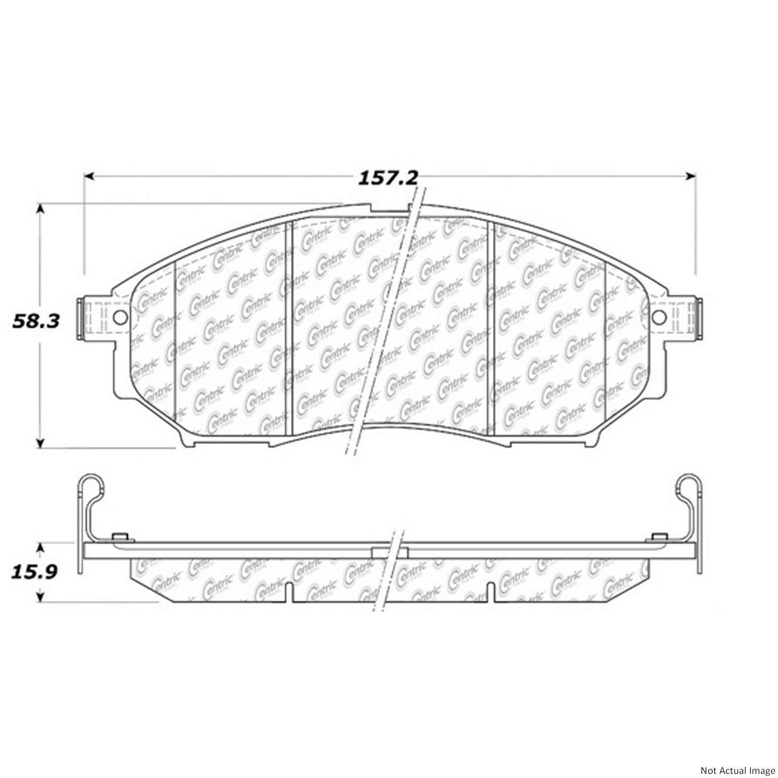 Stoptech Centric Centric Premium Brake Pads 300.08880