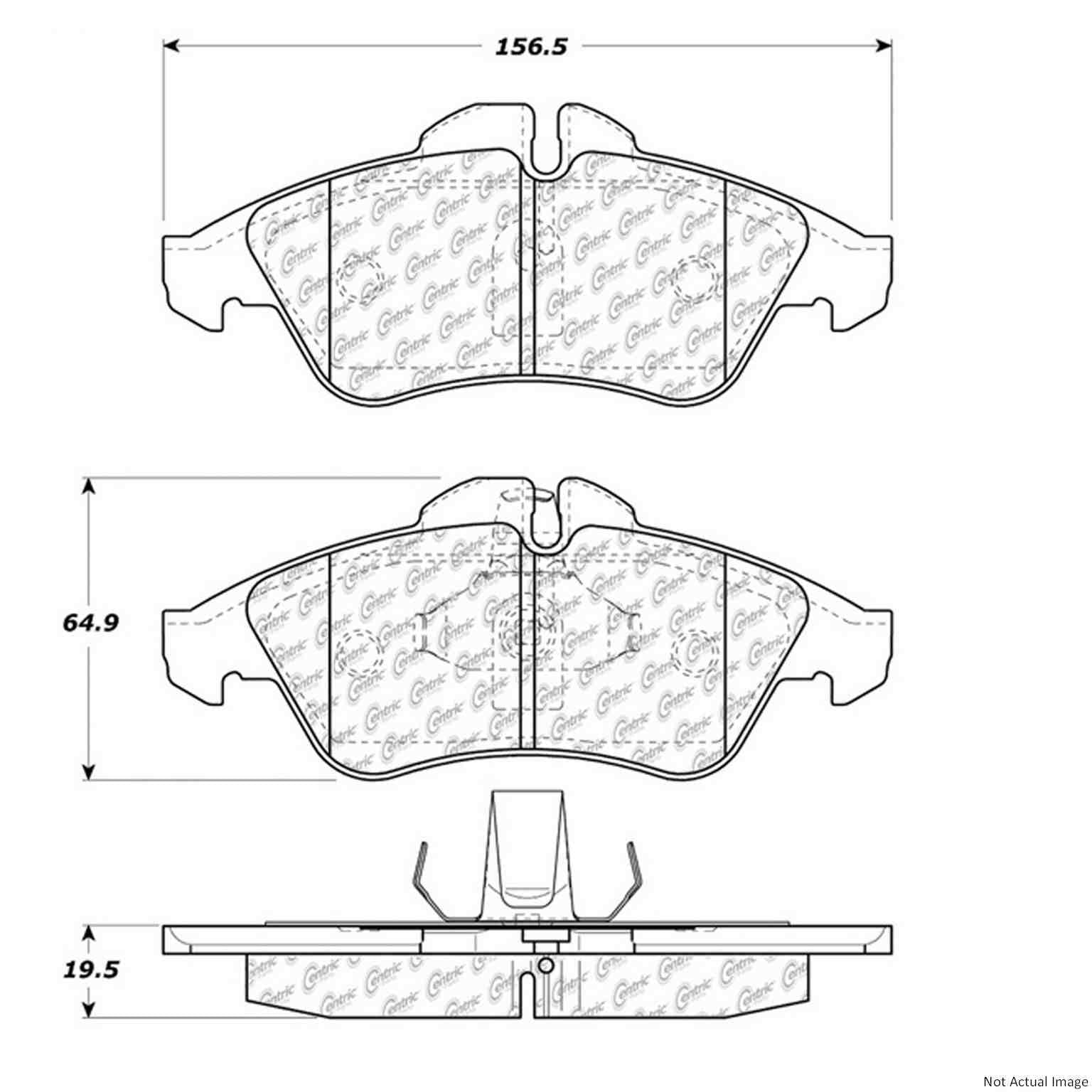 Stoptech Centric Centric Premium Brake Pads 300.09500