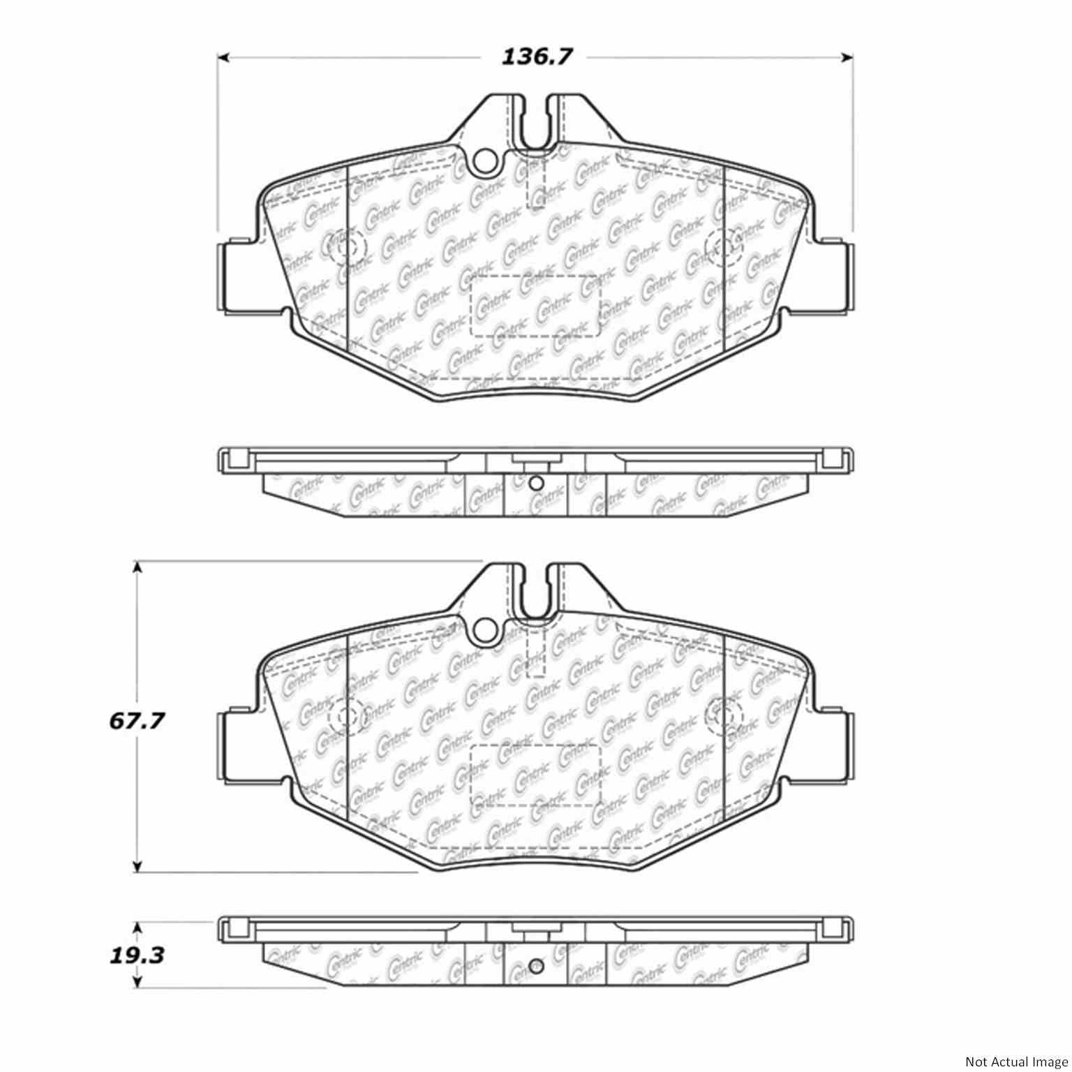 Stoptech Centric Centric Premium Brake Pads 300.09870