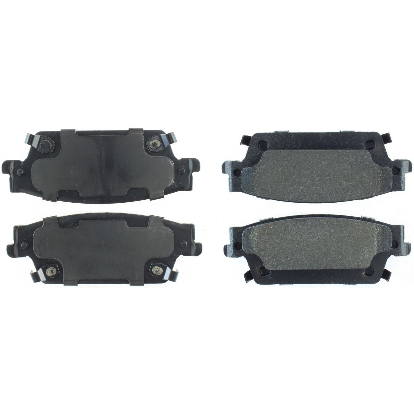 centric parts premium semi-metallic brake pads with shims and hardware  frsport 300.10200